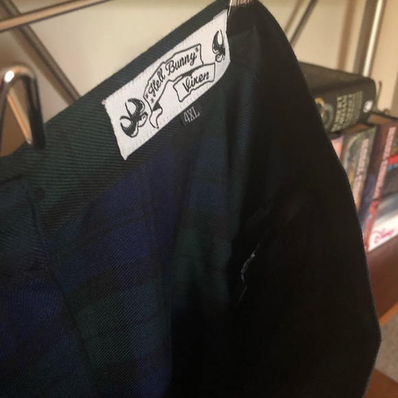 RETRO Tartan Swing Skirt  WITH POCKETS! - Picture 3 of 3